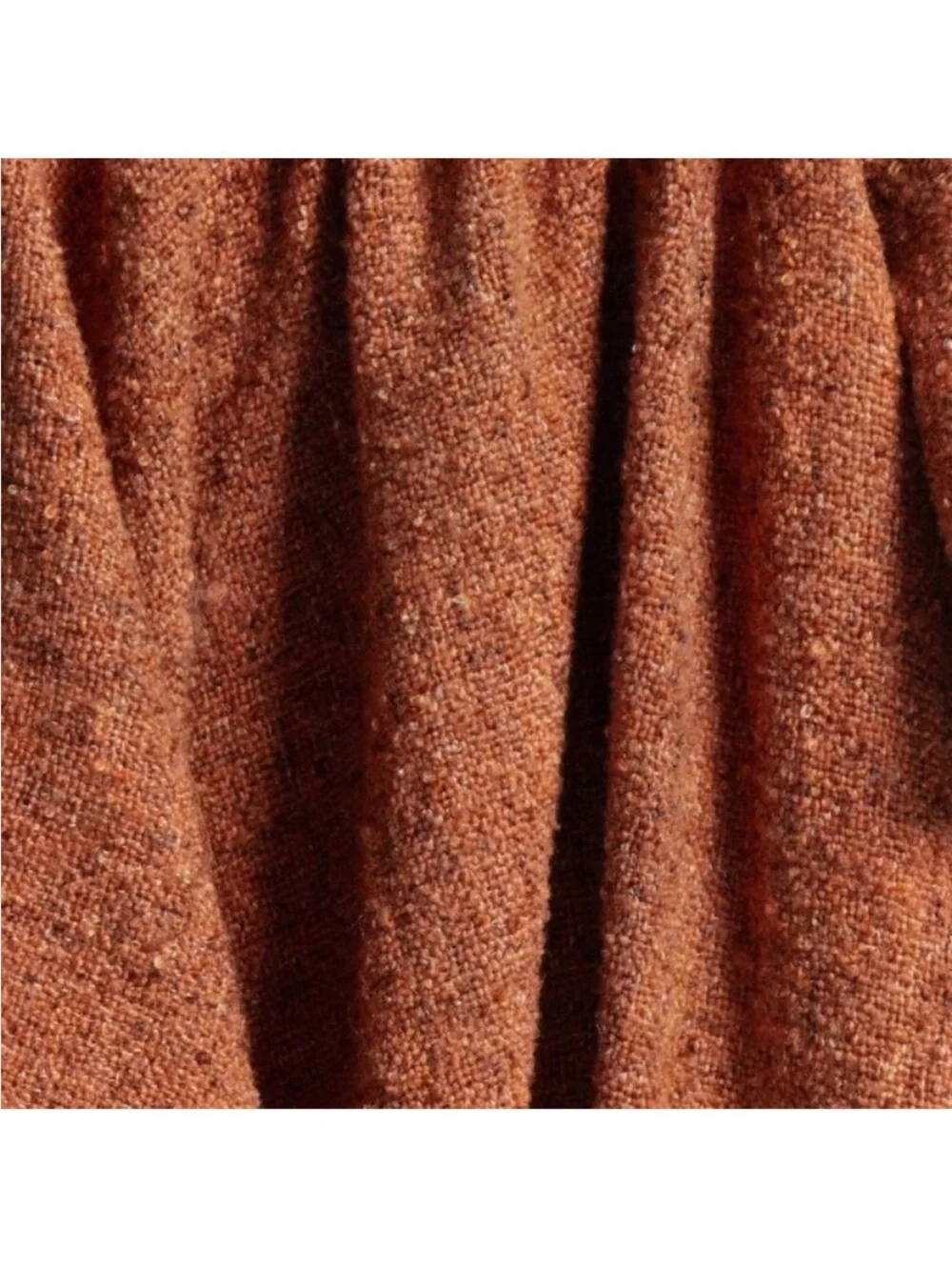 Threshold 50” x 60” Orange Marled Boucle Throw Blanket